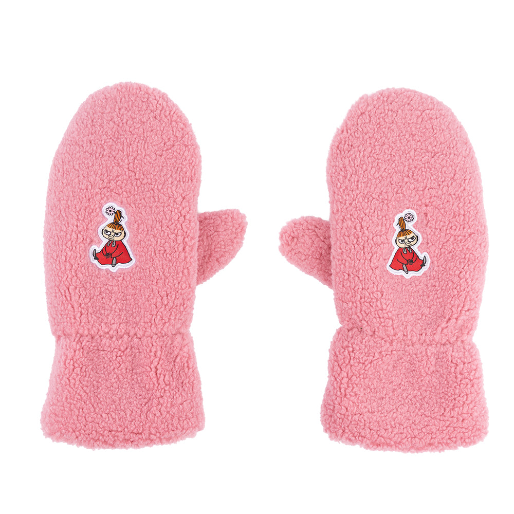 Little My Fleece Mittens Adults Pink - The Official Moomin Shop