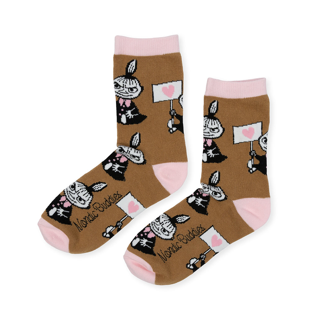 Moomins Love Little My Classic Socks 36-42 Brown - The Official Moomin Shop