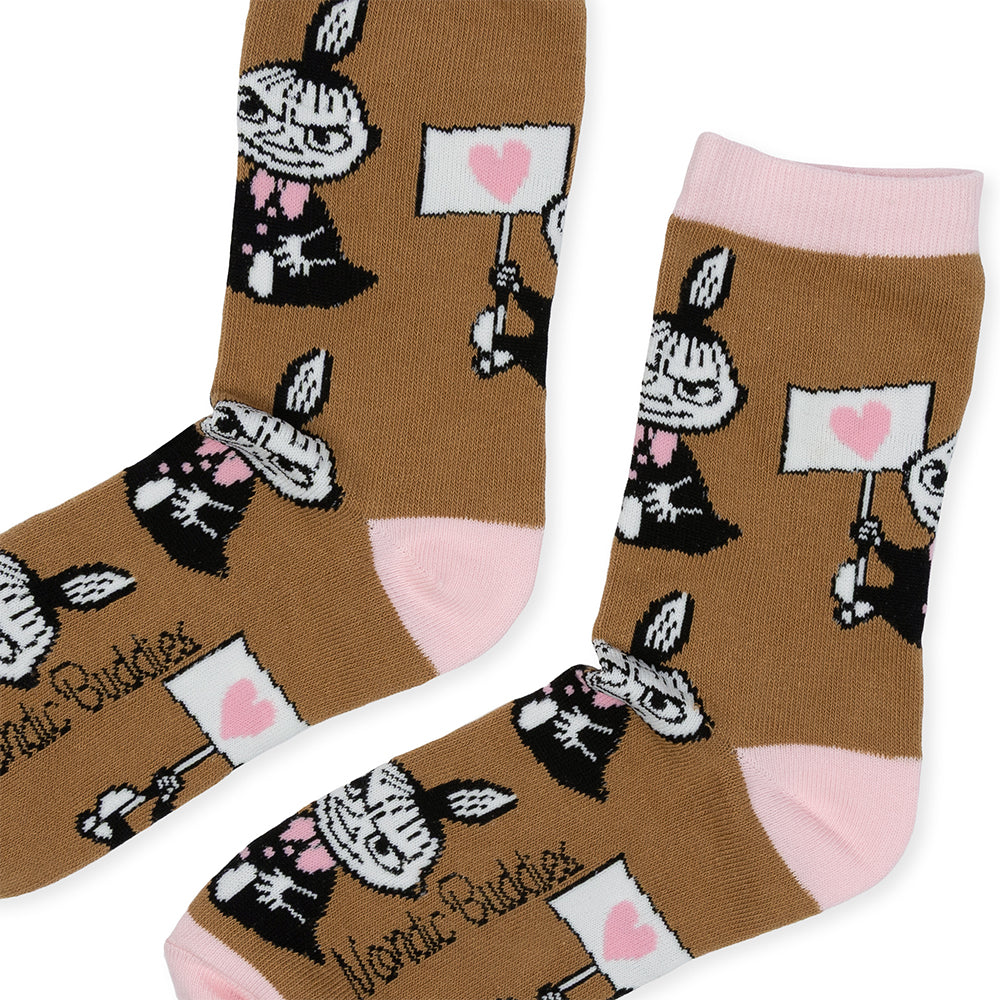 Moomins Love Little My Classic Socks 36-42 Brown - The Official Moomin Shop