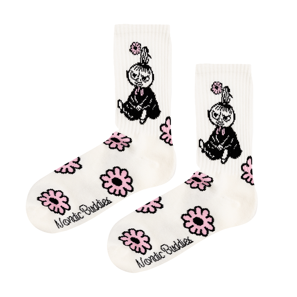 Little My Retro Socks 36-42 White - The Official Moomin Shop