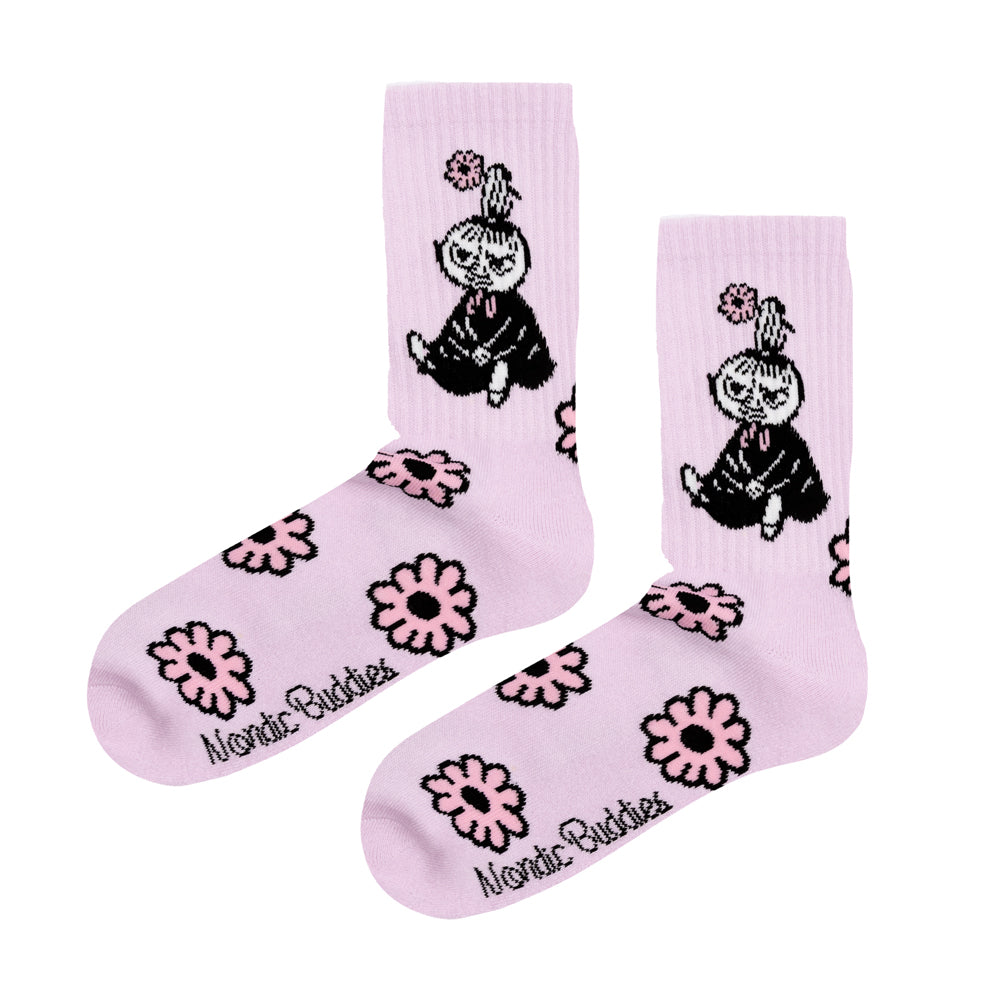 Little My Retro Socks 36-42 Lilac - The Official Moomin Shop