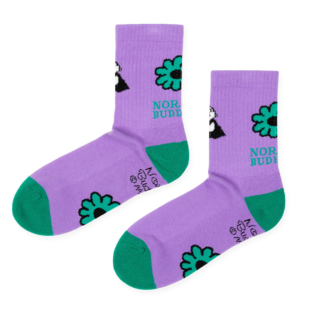 Little My Ladies Retro Socks Violet - Nordicbuddies - The Official Moomin Shop