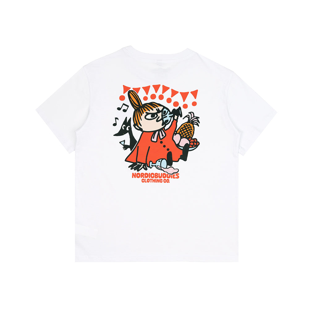 Little My&#39;s Party T-shirt White - The Official Moomin Shop