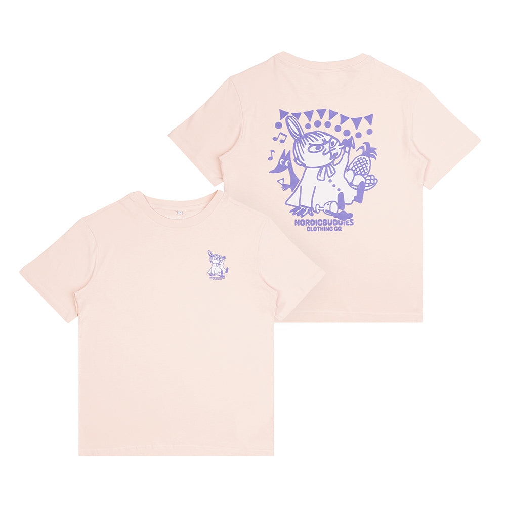 Little My&#39;s Party T-shirt Pink - The Official Moomin Shop
