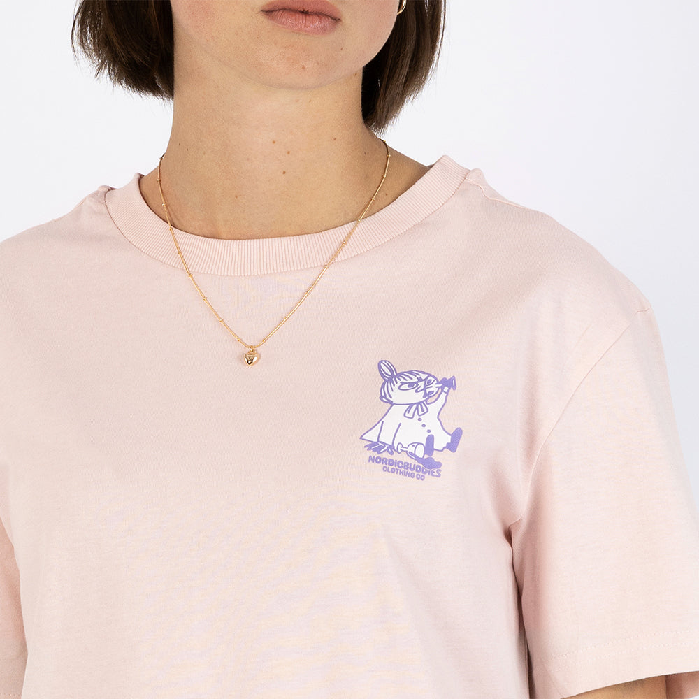 Little My&#39;s Party T-shirt Pink - The Official Moomin Shop