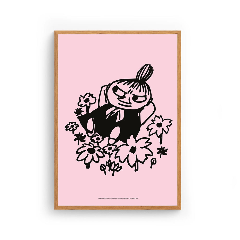 Little My Poster 30x40cm Pink - The Official Moomin Shop