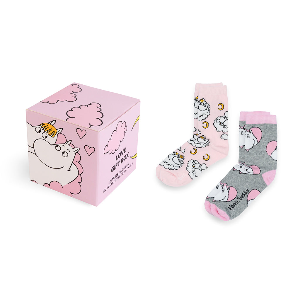Moomin Love Sock 36-42 Gift Box 2-set - The Official Moomin Shop
