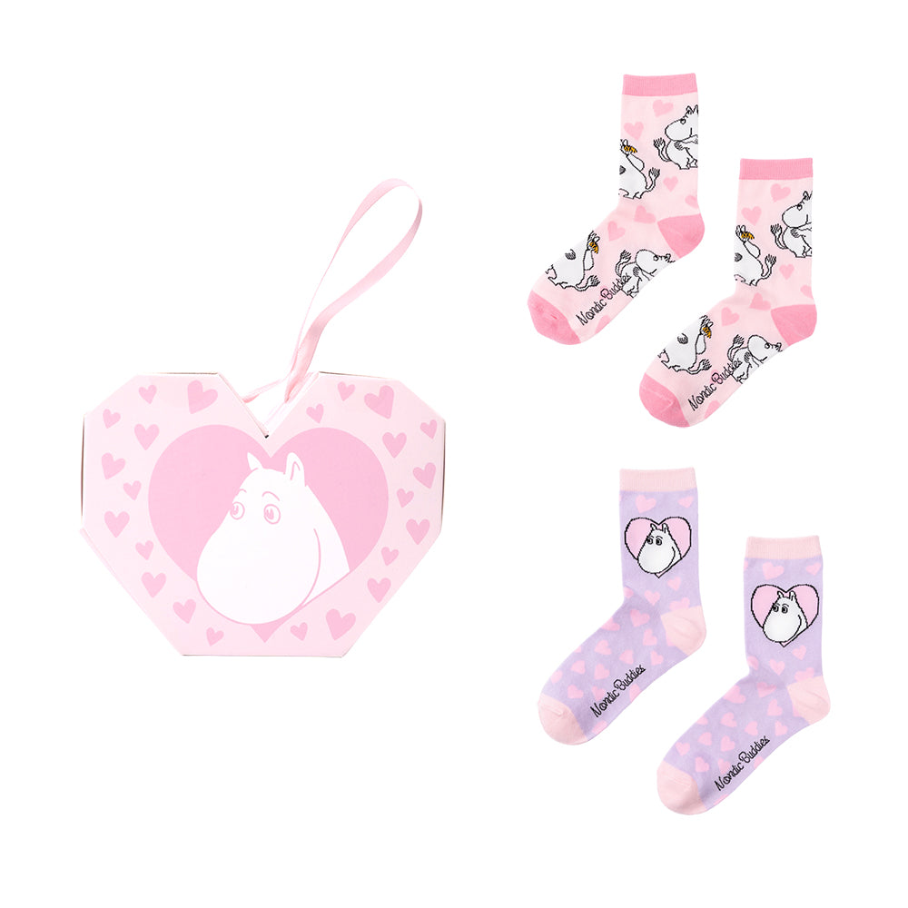 Moomins Love Sock Gift Box Women Pink - The Official Moomin Shop