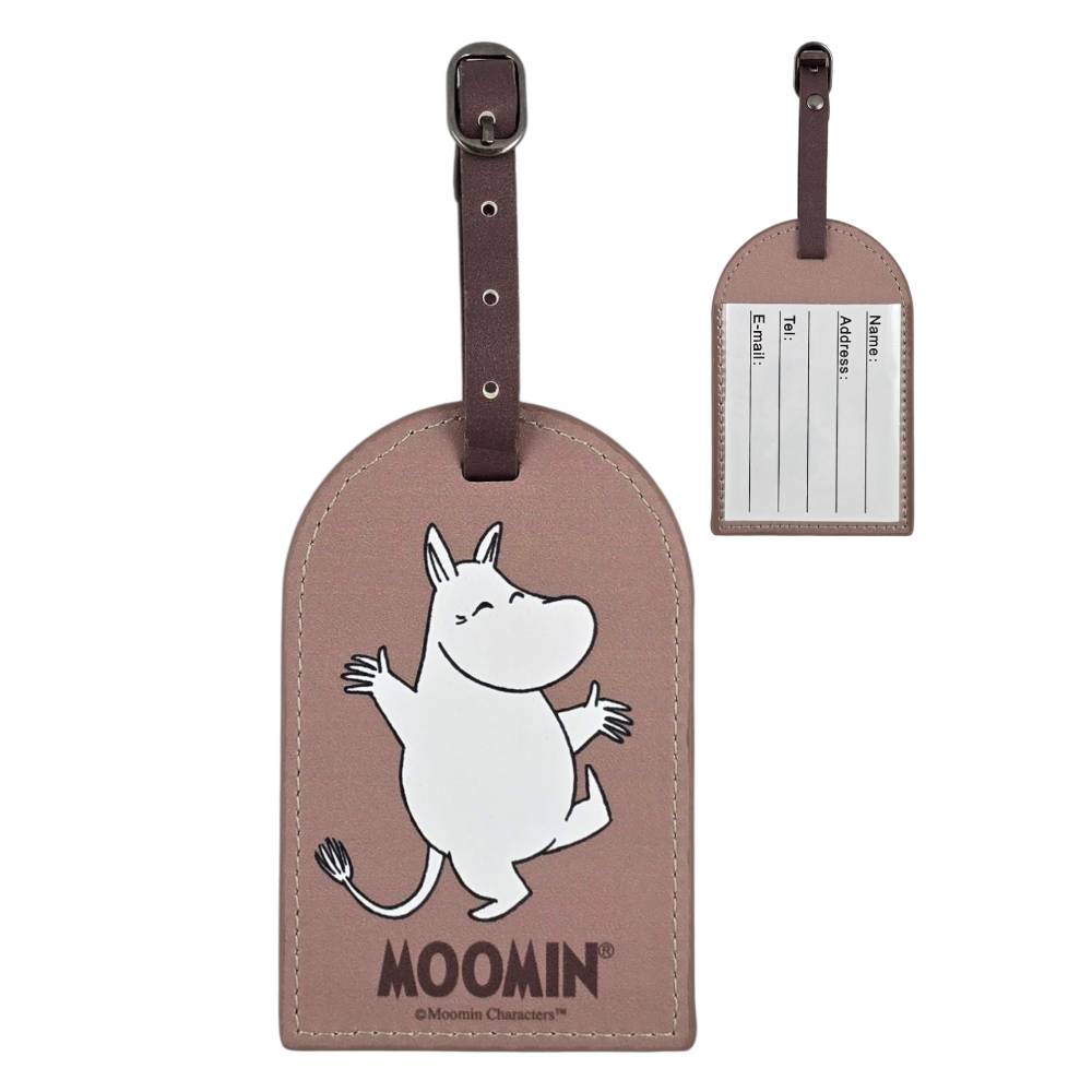 Moomintroll Luggage Tag Brown - The Official Moomin Shop