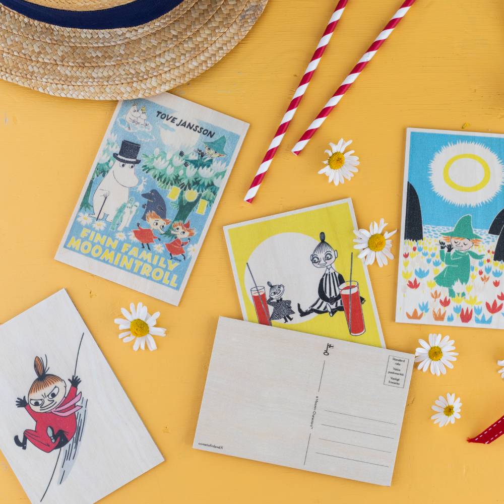 Moomin Finn Family Wooden Postcard - The Official Moomin Shop
