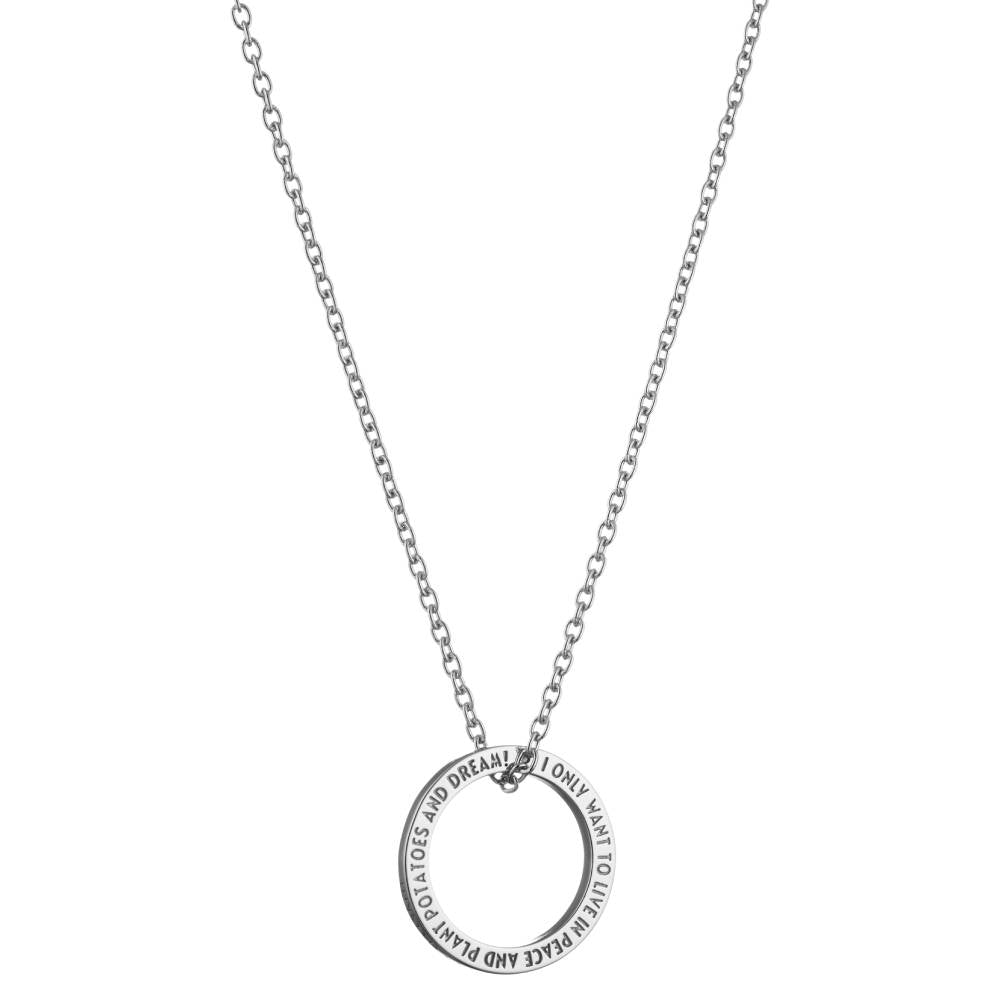 Moomintroll Quote Necklaces Silver - The Official Moomin Shop