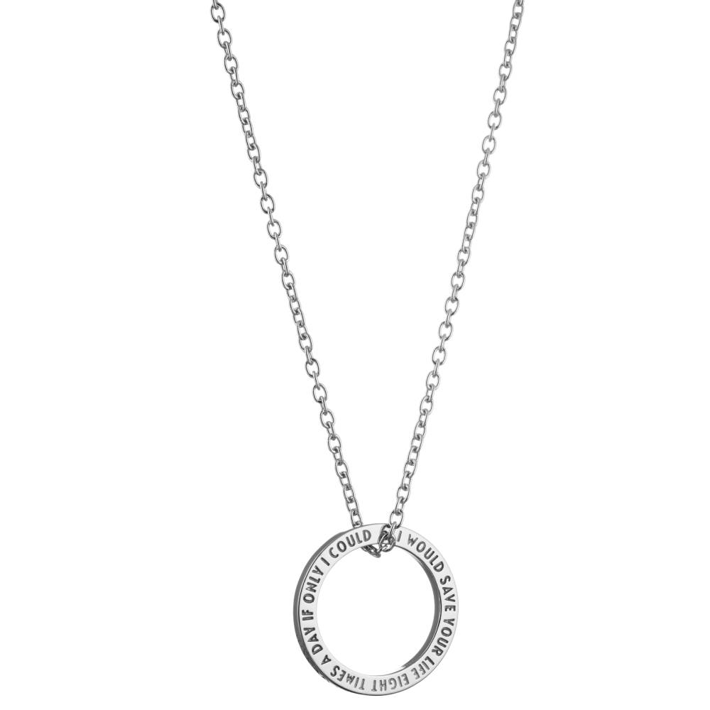 Snorkmaiden Quote Necklaces Silver - The Official Moomin Shop