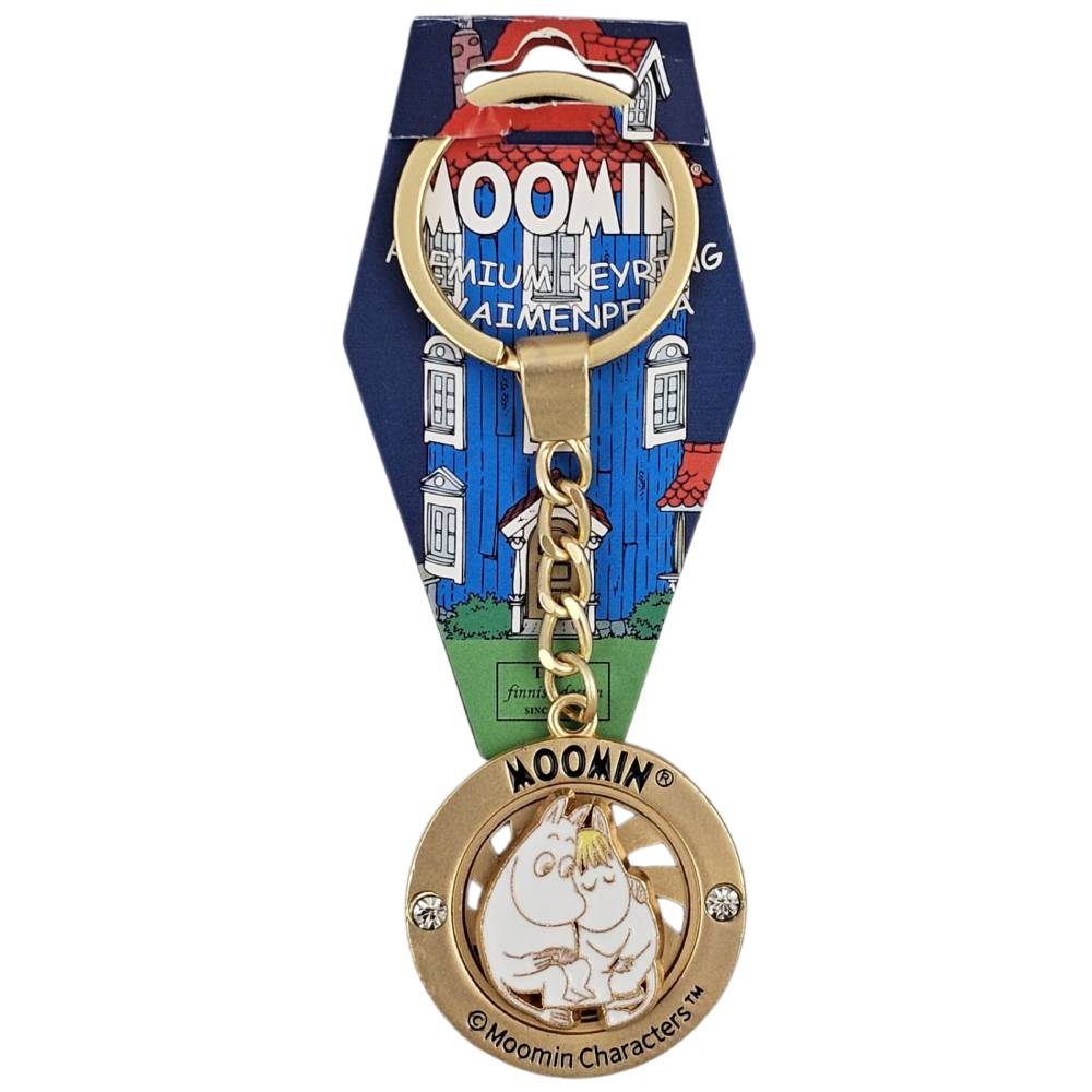 Moomintroll & Snorkmaiden Rolling Keyring - The Official Moomin Shop