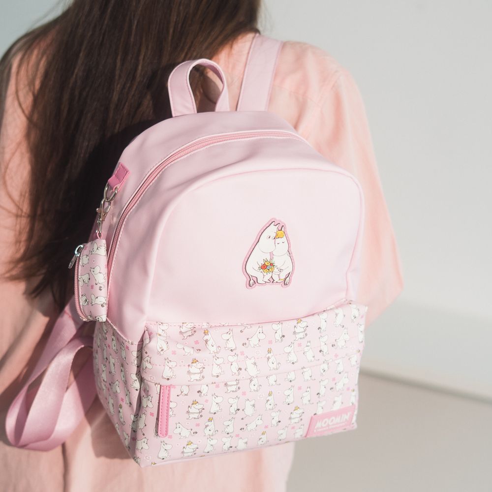 Moomintroll & Snorkmaiden Backpack Pink - The Official Moomin Shop
