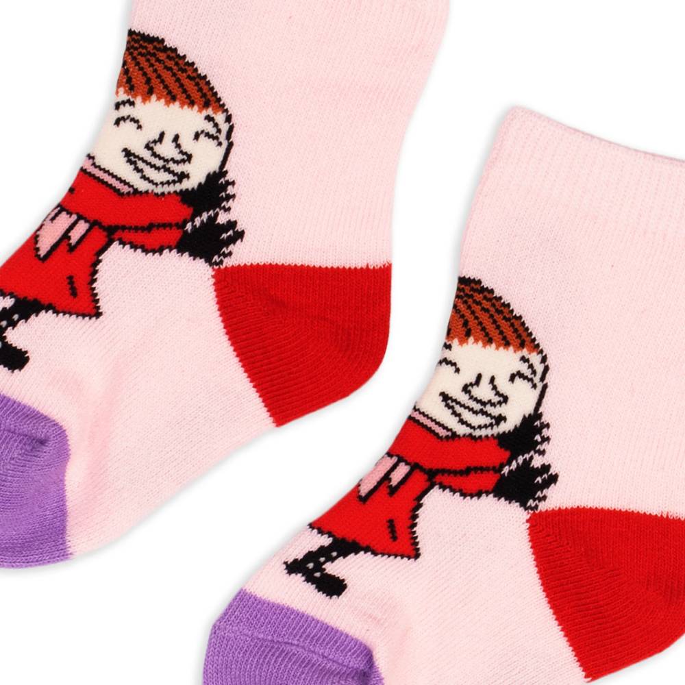 Little My Baby Socks Pink - Nordicbuddies - The Official Moomin Shop