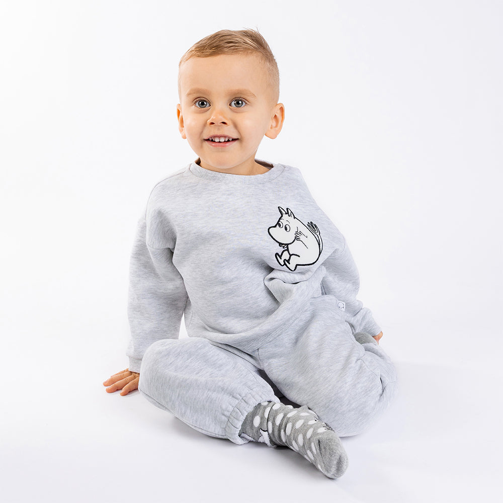 Moomintroll Fluffy Baby Socks Gray - The Official Moomin Shop