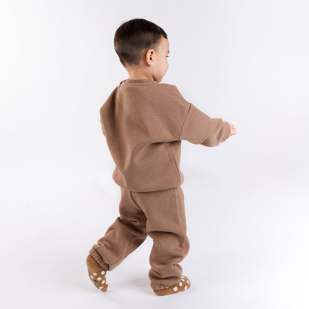 Moomintroll Fluffy Kids Socks 28-31 Brown - The Official Moomin Shop