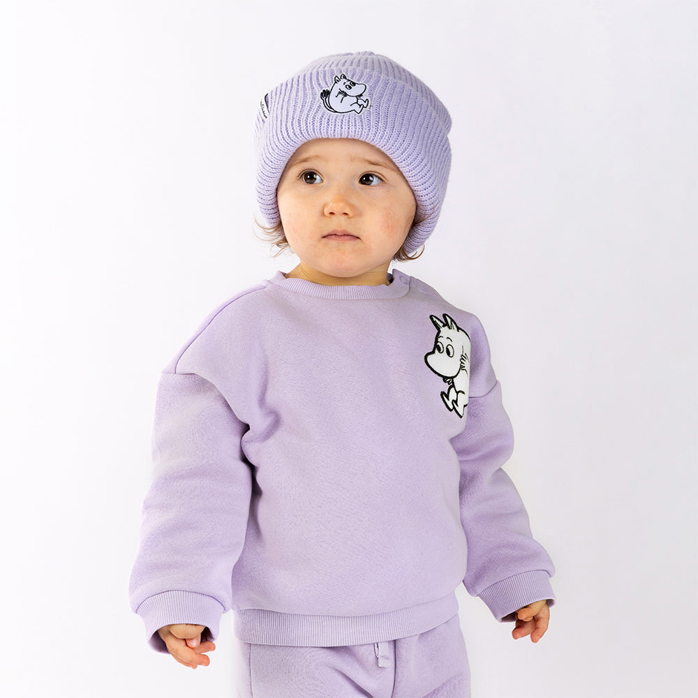 Moomintroll Felt Patch Beanie Violet