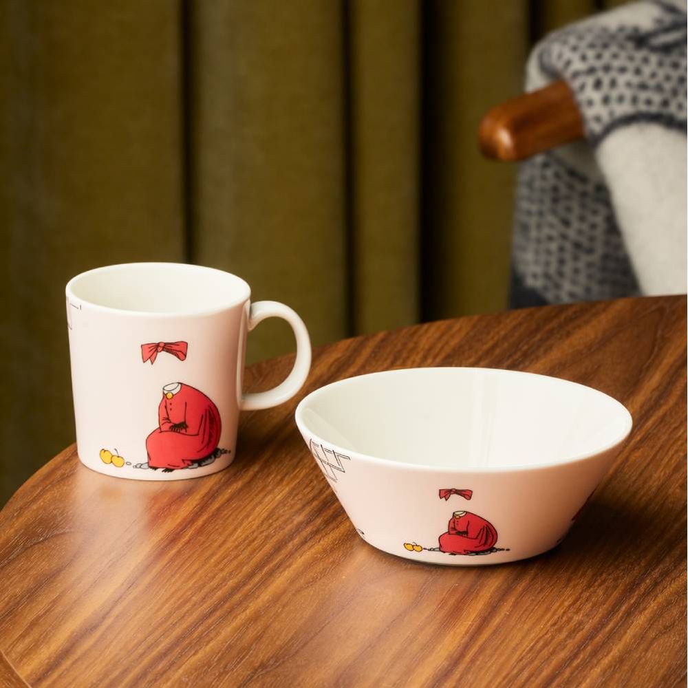 Ninny Bowl 15cm Powder - The Official Moomin Shop