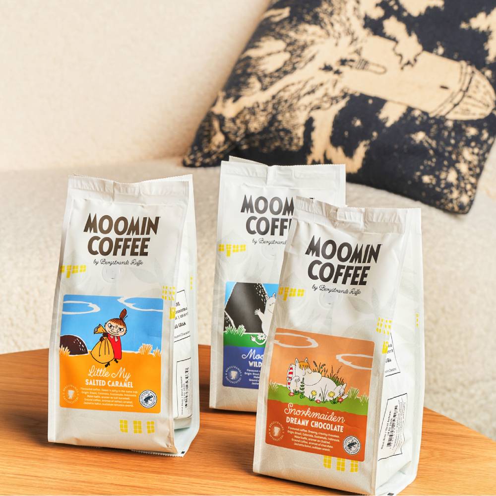 Coffee Salted, Blueberry &amp; Chocolate 3-set - Bergstrands Kafferosteri - The Official Moomin Shop