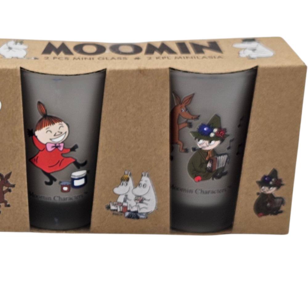 Little My & Snufkin & Sniff Mini Tumbler 5cl 2-set - The Official Moomin Shop