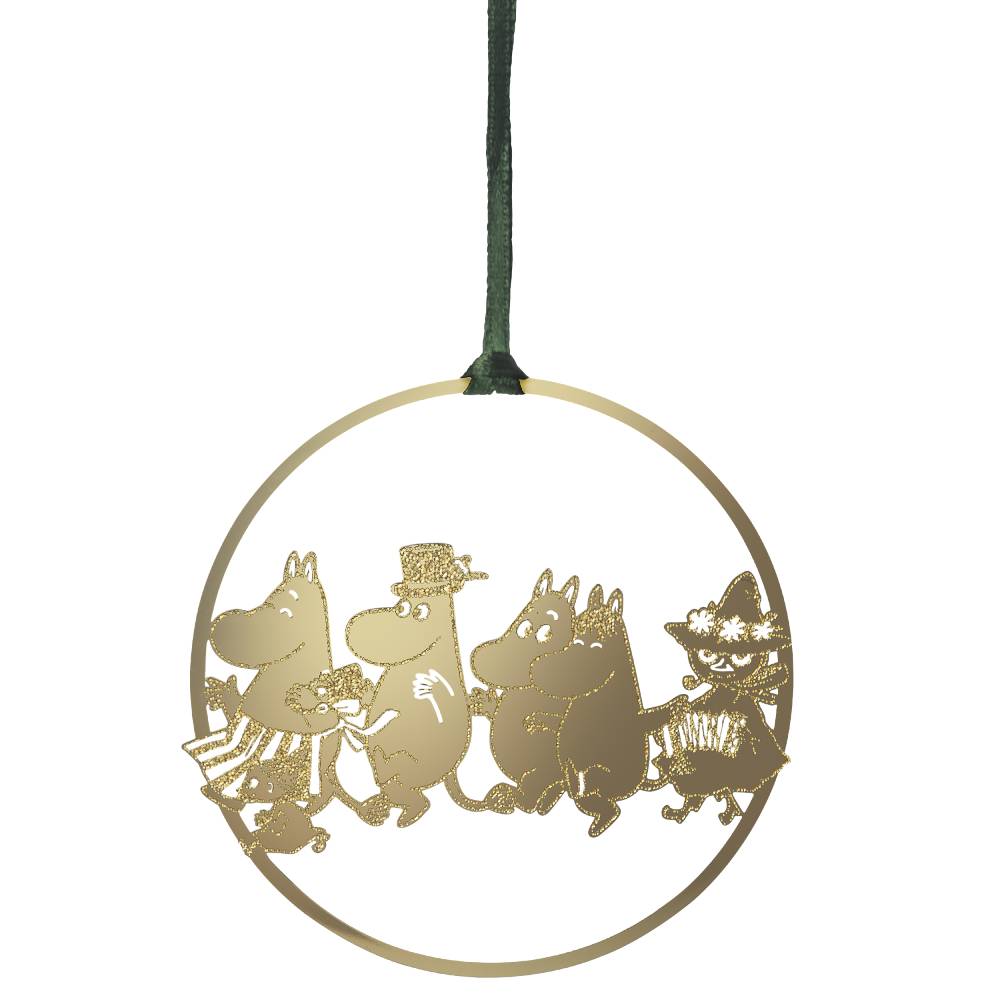 Moomin Family Hanging Decoration Gold - The Official Moomin Shop
