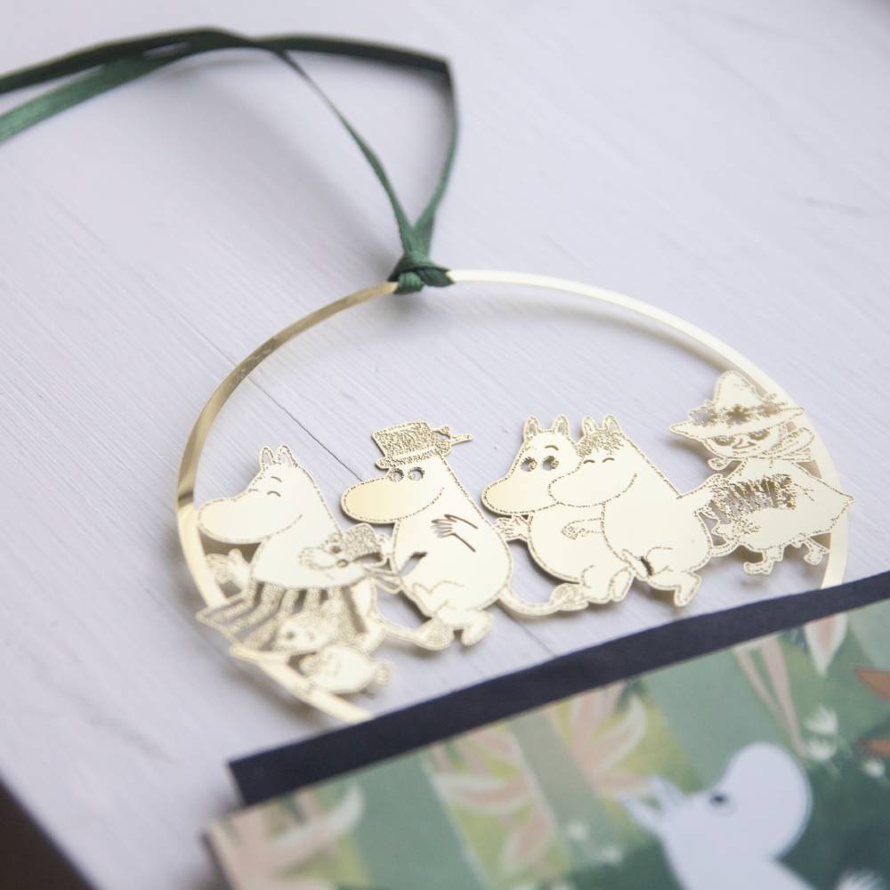 Moomin Family Hanging Decoration Gold - The Official Moomin Shop