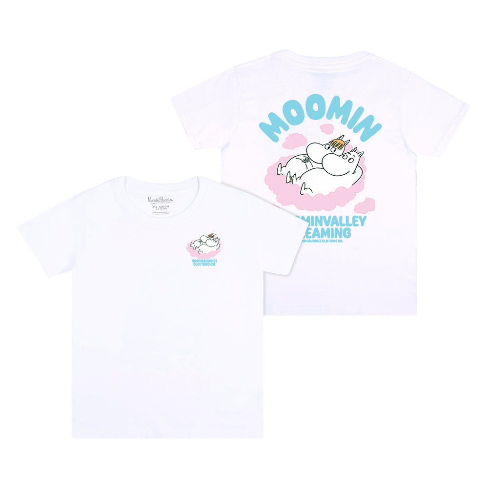 Moomintroll and Snorkmaiden Kids T-Shirt White - The Official Moomin Shop