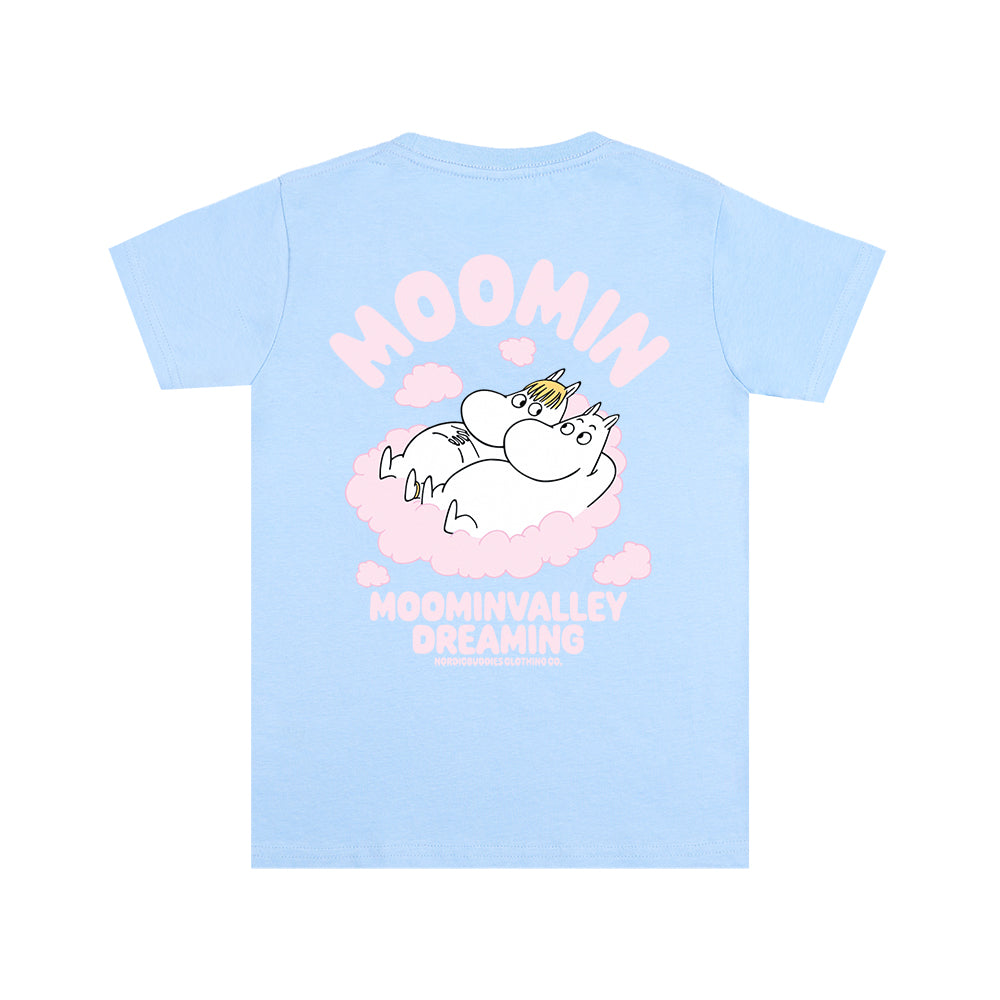 Moomintroll & Snorkmaiden Kids T-Shirt Light Blue - The Official Moomin Shop