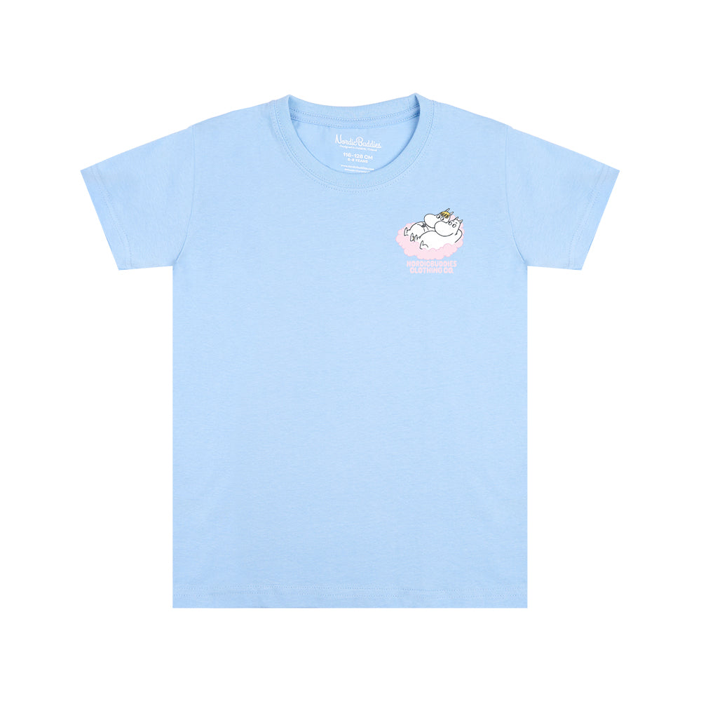 Moomintroll & Snorkmaiden Kids T-Shirt Light Blue - The Official Moomin Shop