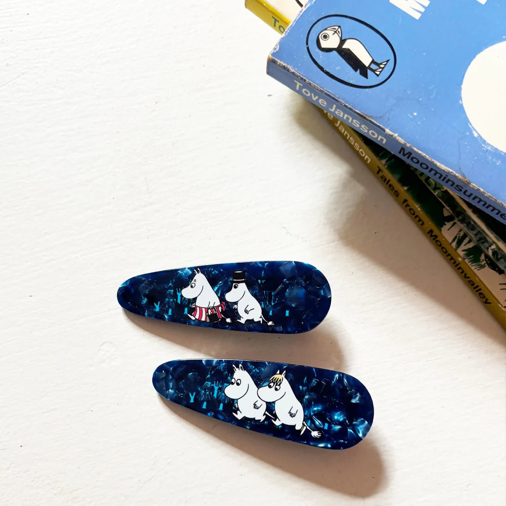 Moomin Forest Hair Clips 2set Blue - The Official Moomin Shop