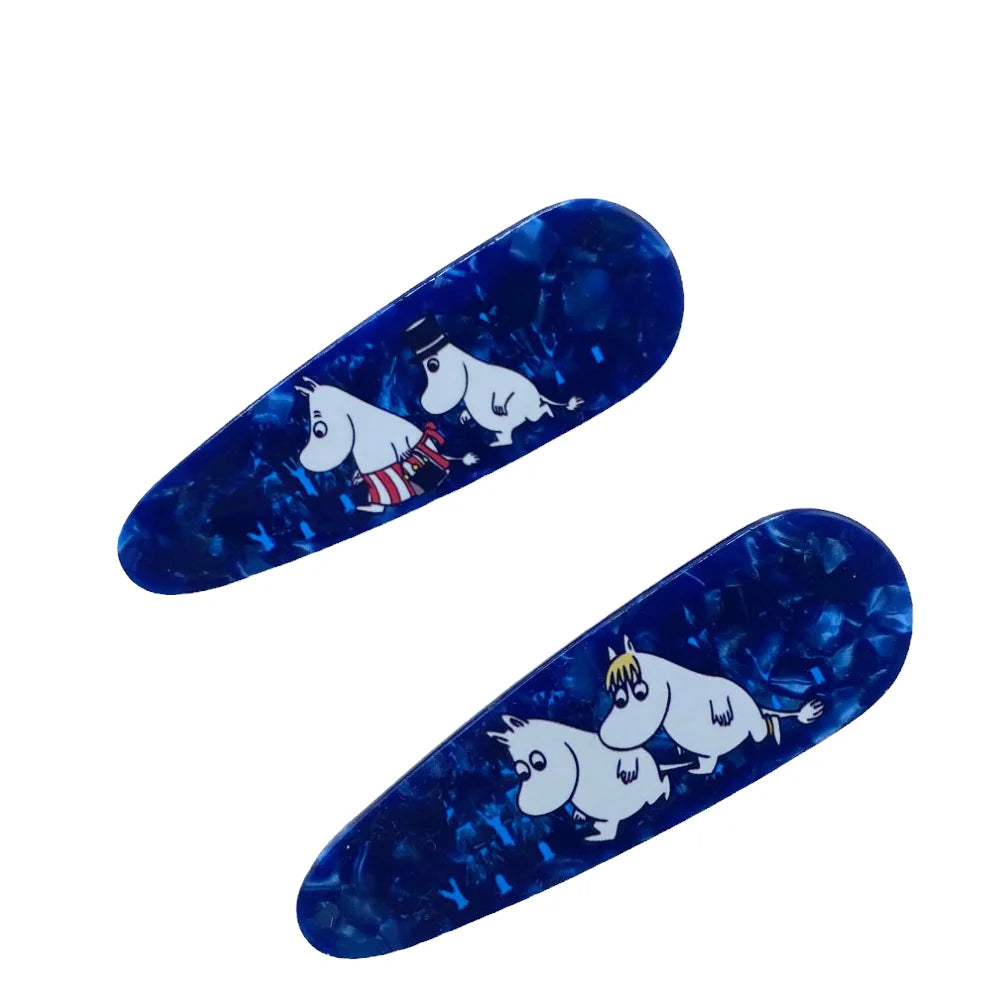 Moomin Forest Hair Clips 2set Blue - The Official Moomin Shop