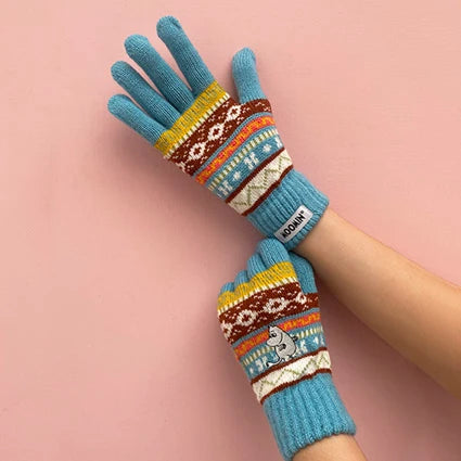 Moomintroll Gloves Blue - The Official Moomin Shop