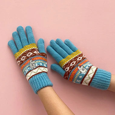 Moomintroll Gloves Blue - The Official Moomin Shop