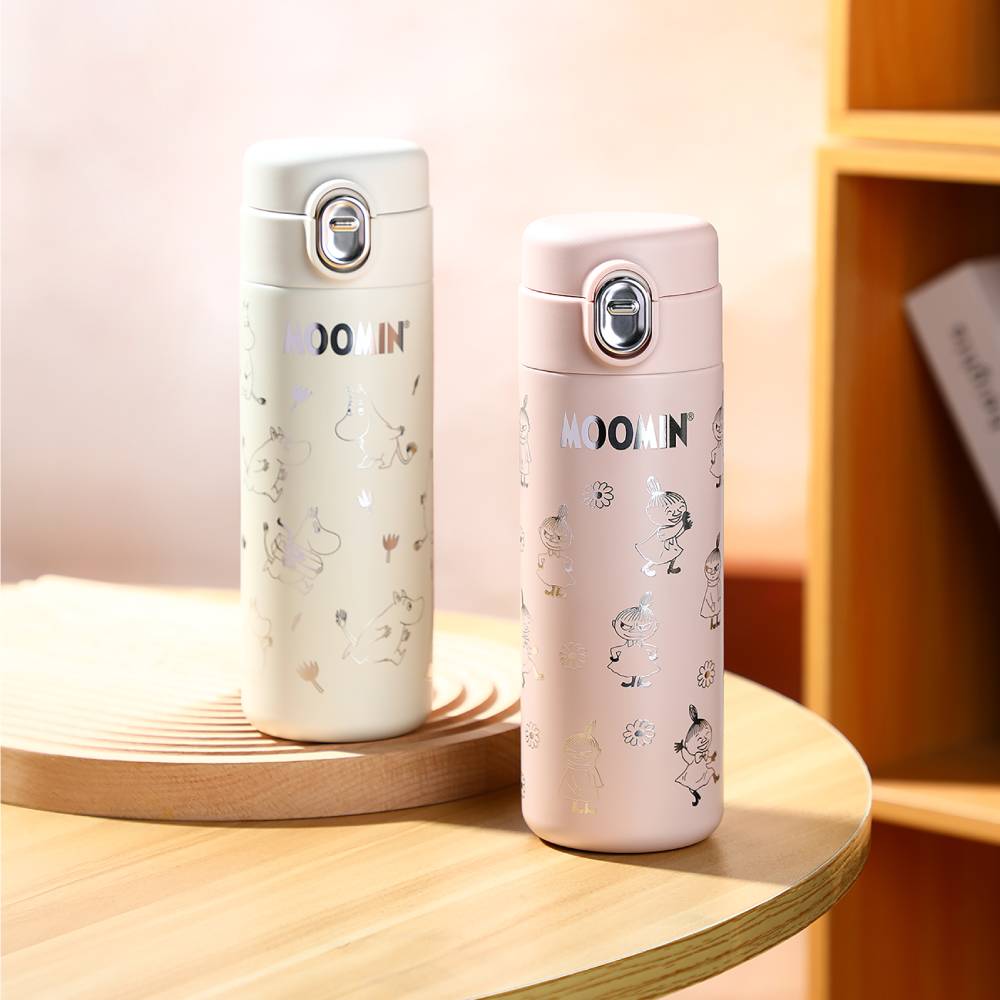 Moomintroll Vacuum Cup White 420ml - The Official Moomin Shop
