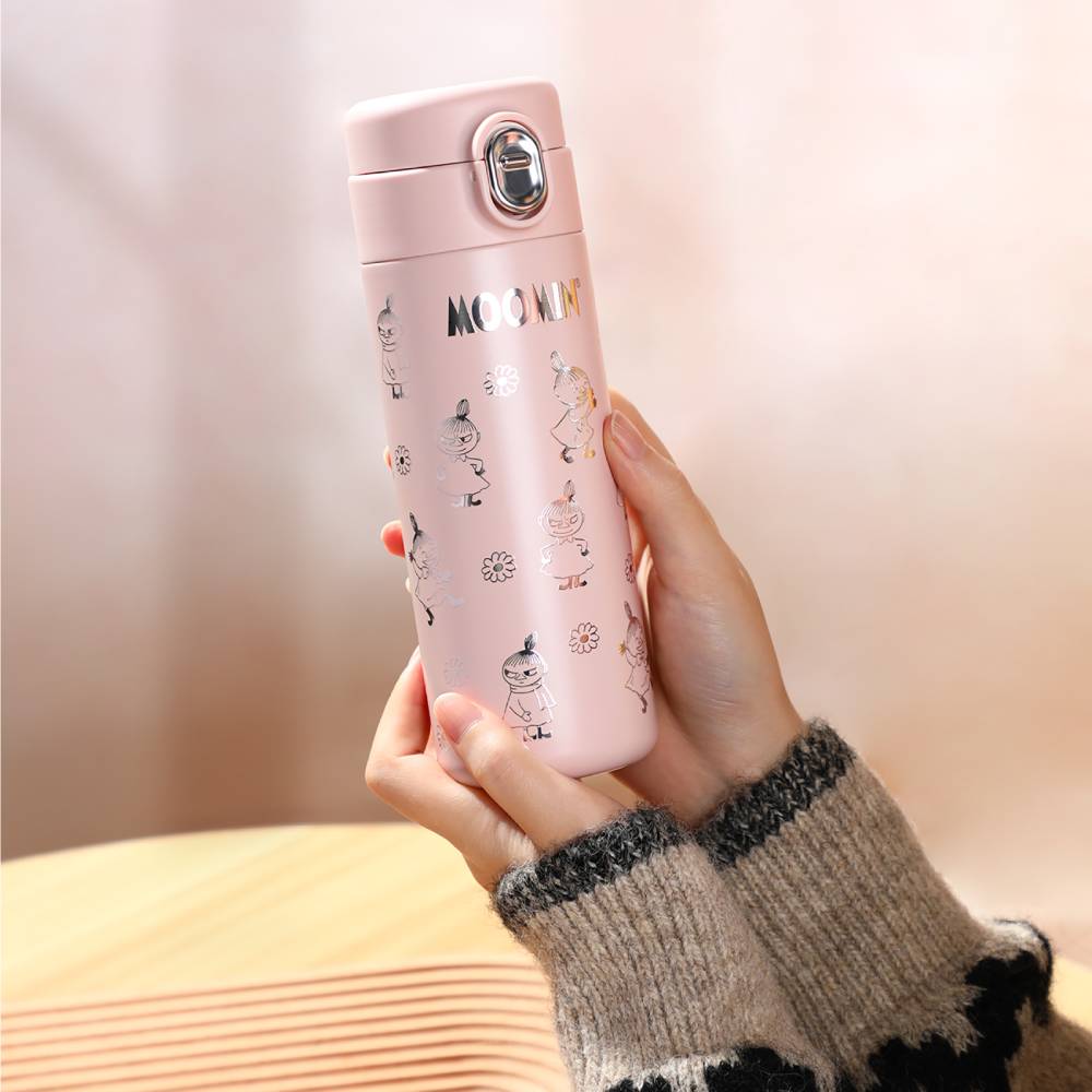 Little My Vacuum Cup Pink 420ml - The Official Moomin Shop