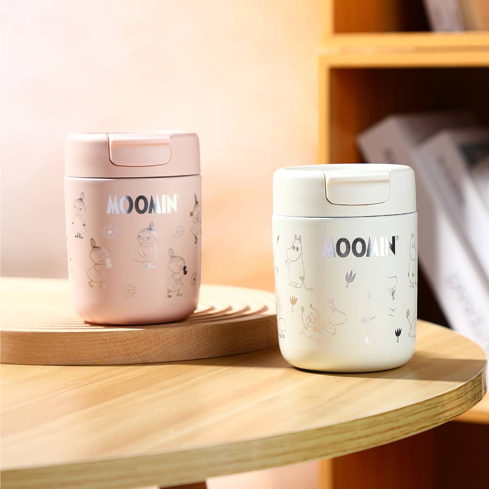 Moomintroll Vacuum Cup White 320ml - The Official Moomin Shop