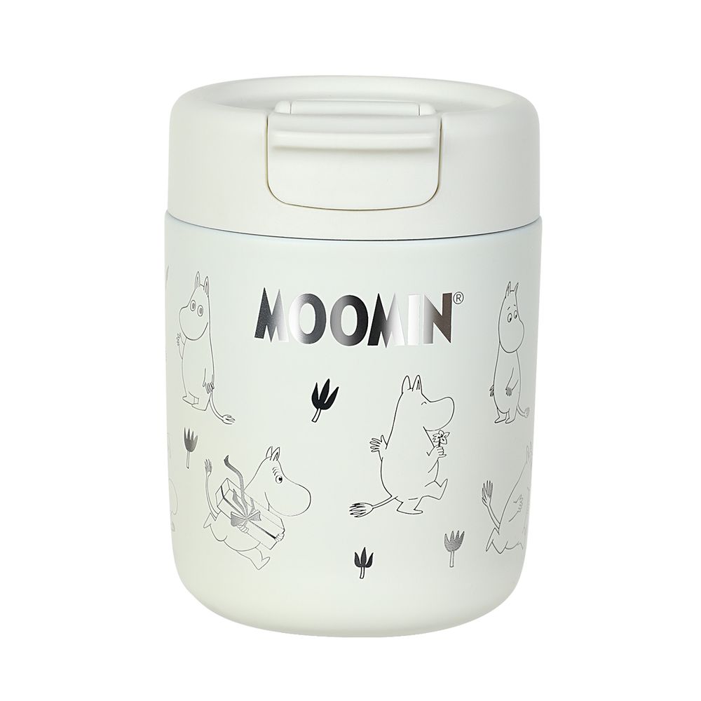 Moomintroll Vacuum Cup White 320ml - The Official Moomin Shop
