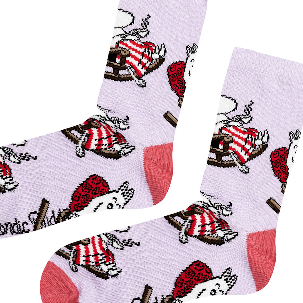 Moominmamma Classic Socks 36-42 Lilac - The Official Moomin Shop