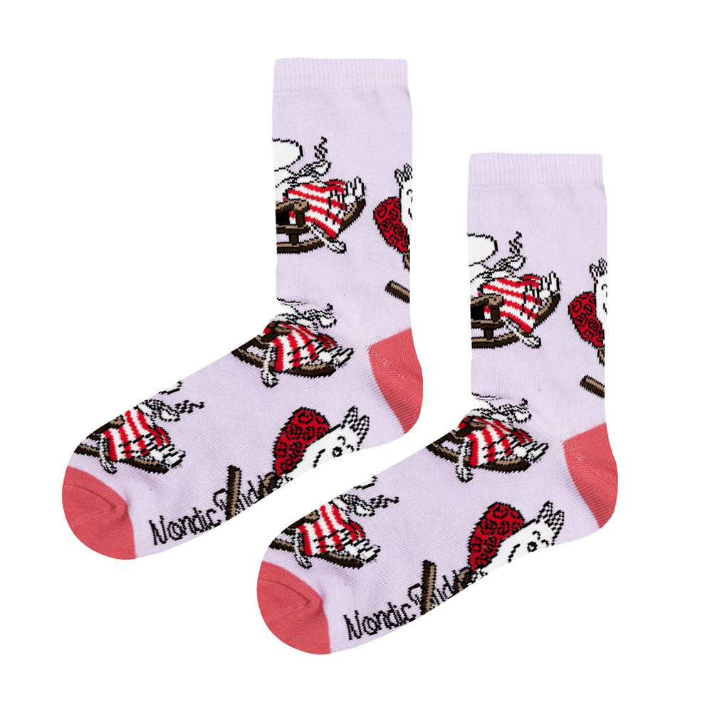 Moominmamma Classic Socks 36-42 Lilac - The Official Moomin Shop
