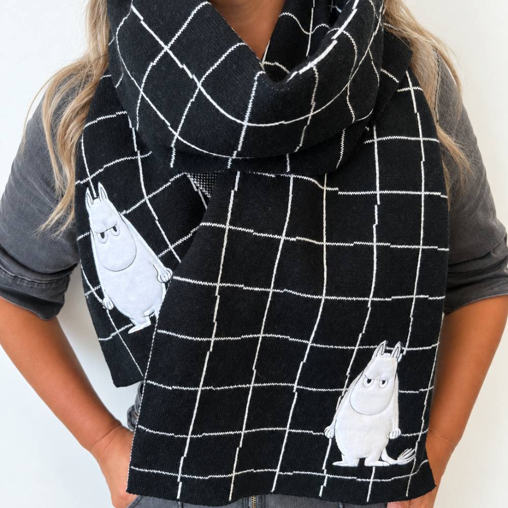 Moomintroll Angry Embellished Scarf - The Official Moomin Shop