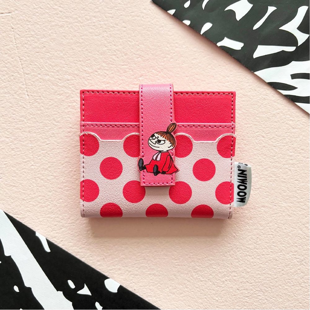 Little My Fold Over Card Holder Pink - The Official Moomin Shop