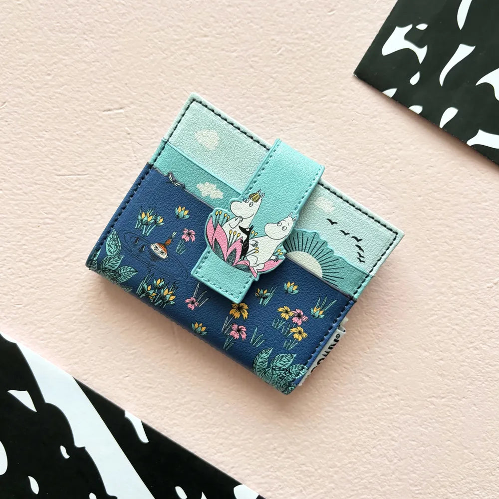 Moomin Lotus Fold Over Card Holder - The Official Moomin Shop