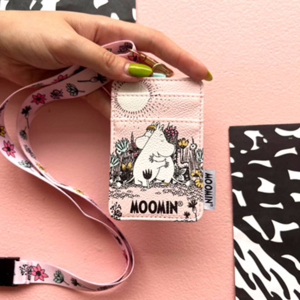 Moomin Love Lanyard Card Holder Pink - The Official Moomin Shop