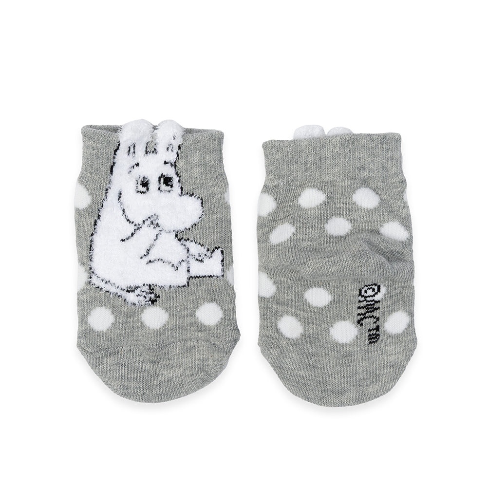 Moomintroll Fluffy Baby Socks Gray - The Official Moomin Shop