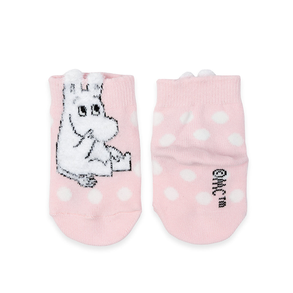 Moomintroll Fluffy Baby Socks Light Pink - The Official Moomin Shop