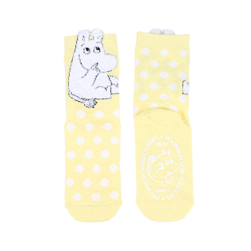 Moomintroll Kids Socks 28-31 Yellow - The Official Moomin Shop