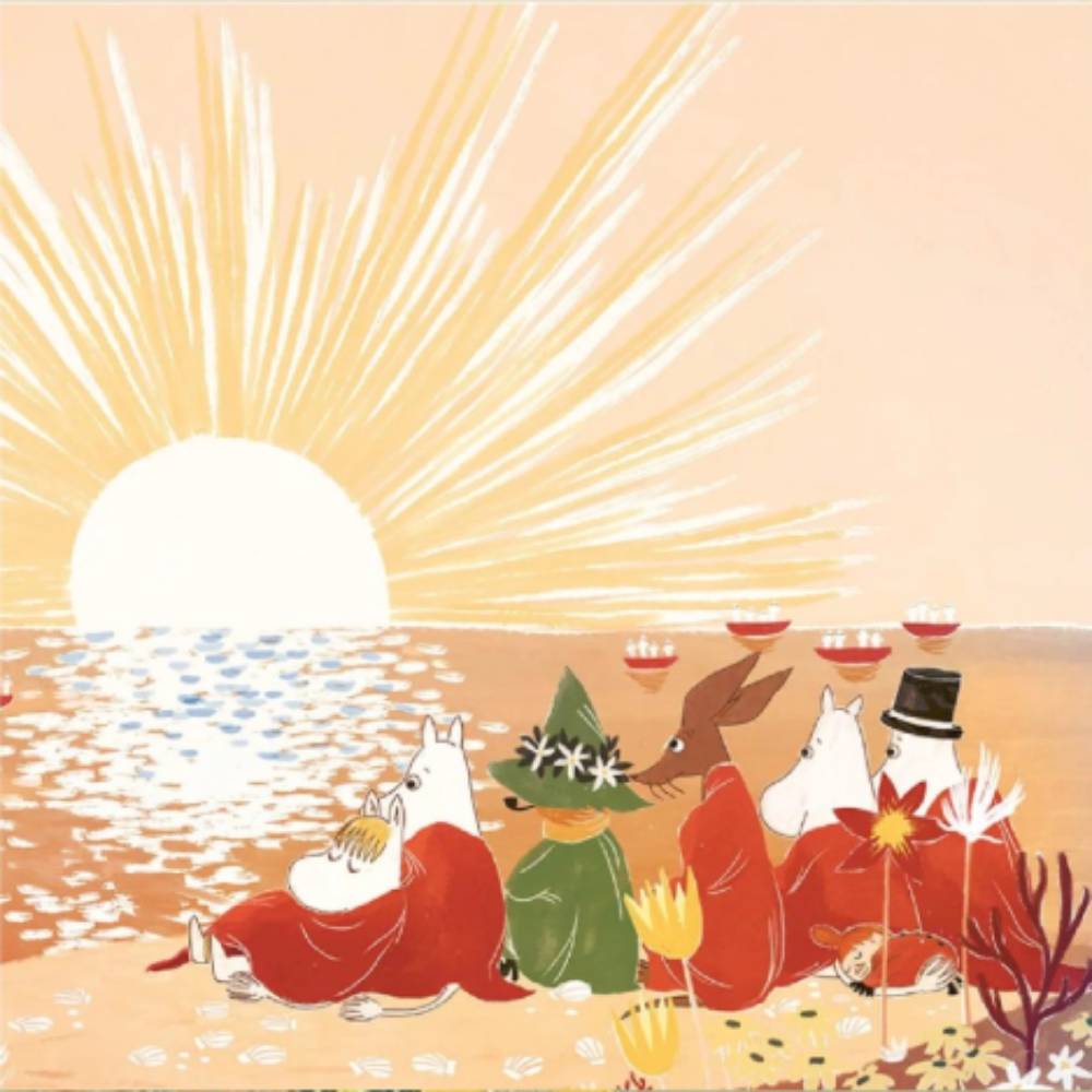 Moomin Sunset Greeting Card Square