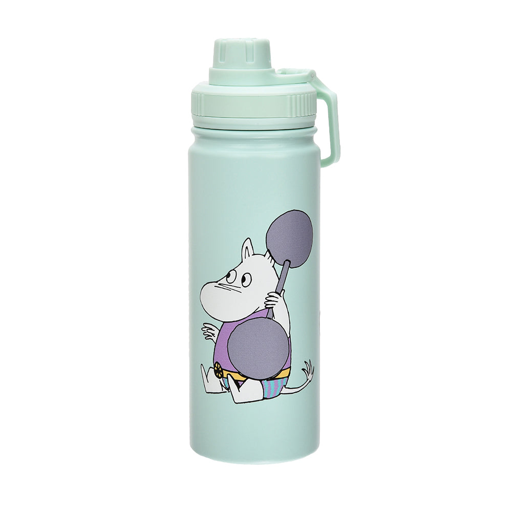 Moomintroll Weightlifting Thermal Bottle 550ml Turquoise - The Official Moomin Shop