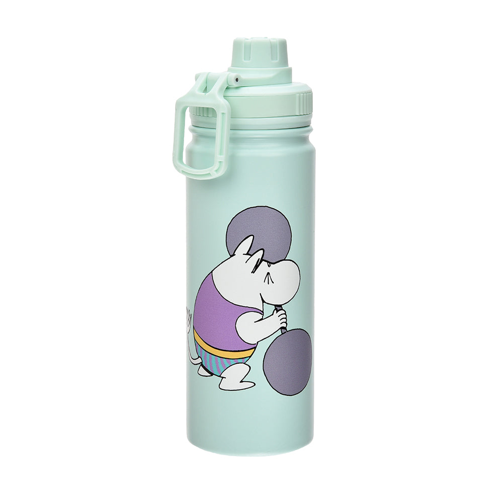 Moomintroll Weightlifting Thermal Bottle 550ml Turquoise - The Official Moomin Shop